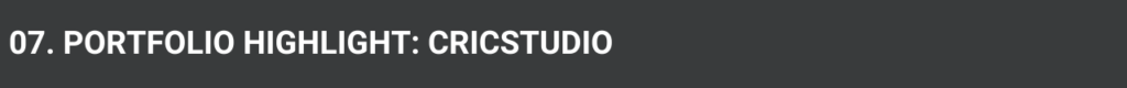 portfolio highlight